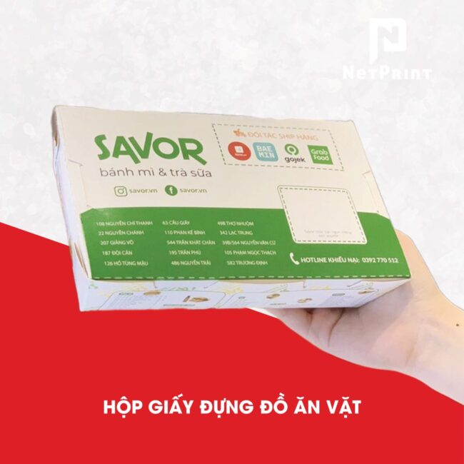 In Hộp giấy thông dụng